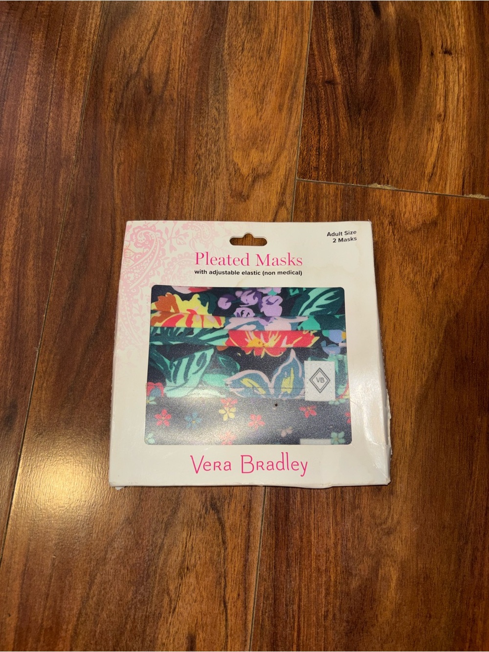 Vera Bradley Floral Pleated Masks in Navy with Multicolor Flowers